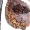 Ewa Agonyi and fried meat
