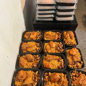 Food Packs (jollof rice chicken and beef )